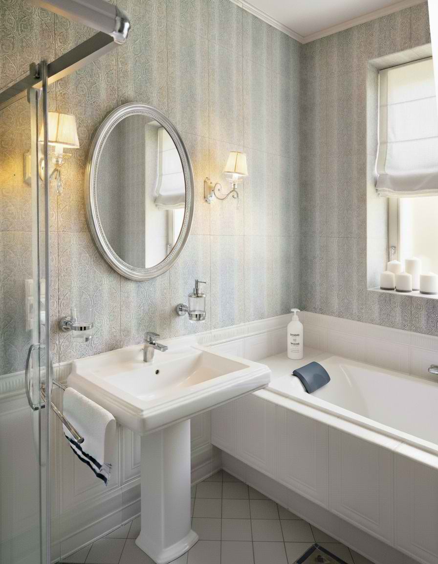 Коттедж в Валерьяново Ванная