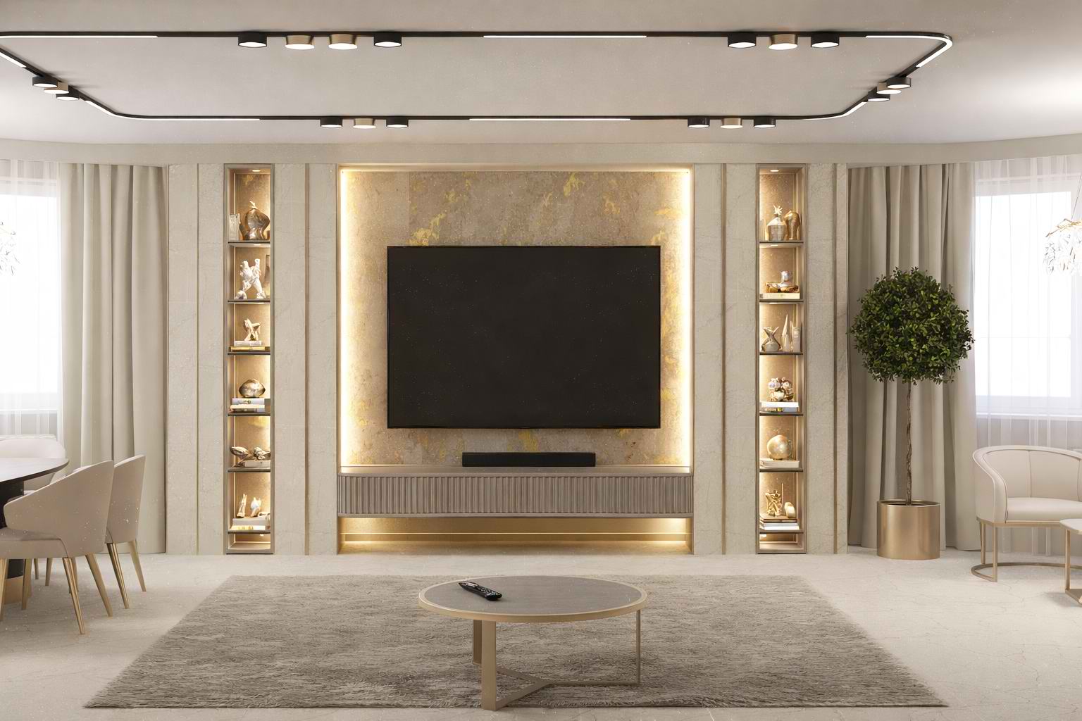 Квартира на Беды Гостиная