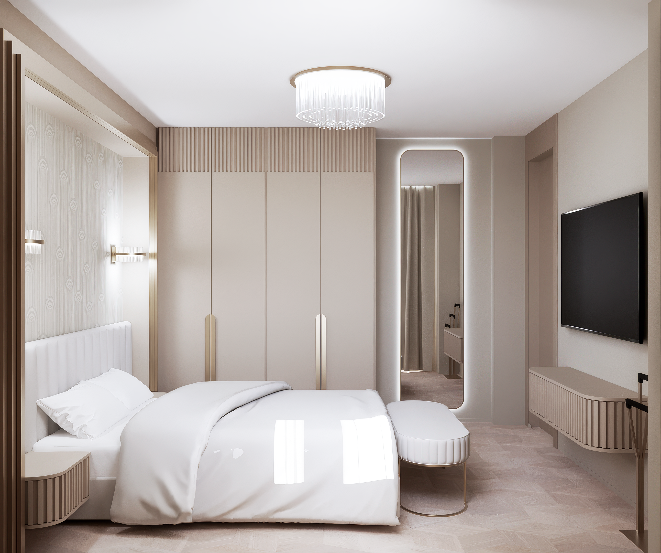 Квартира на Беды Спальня