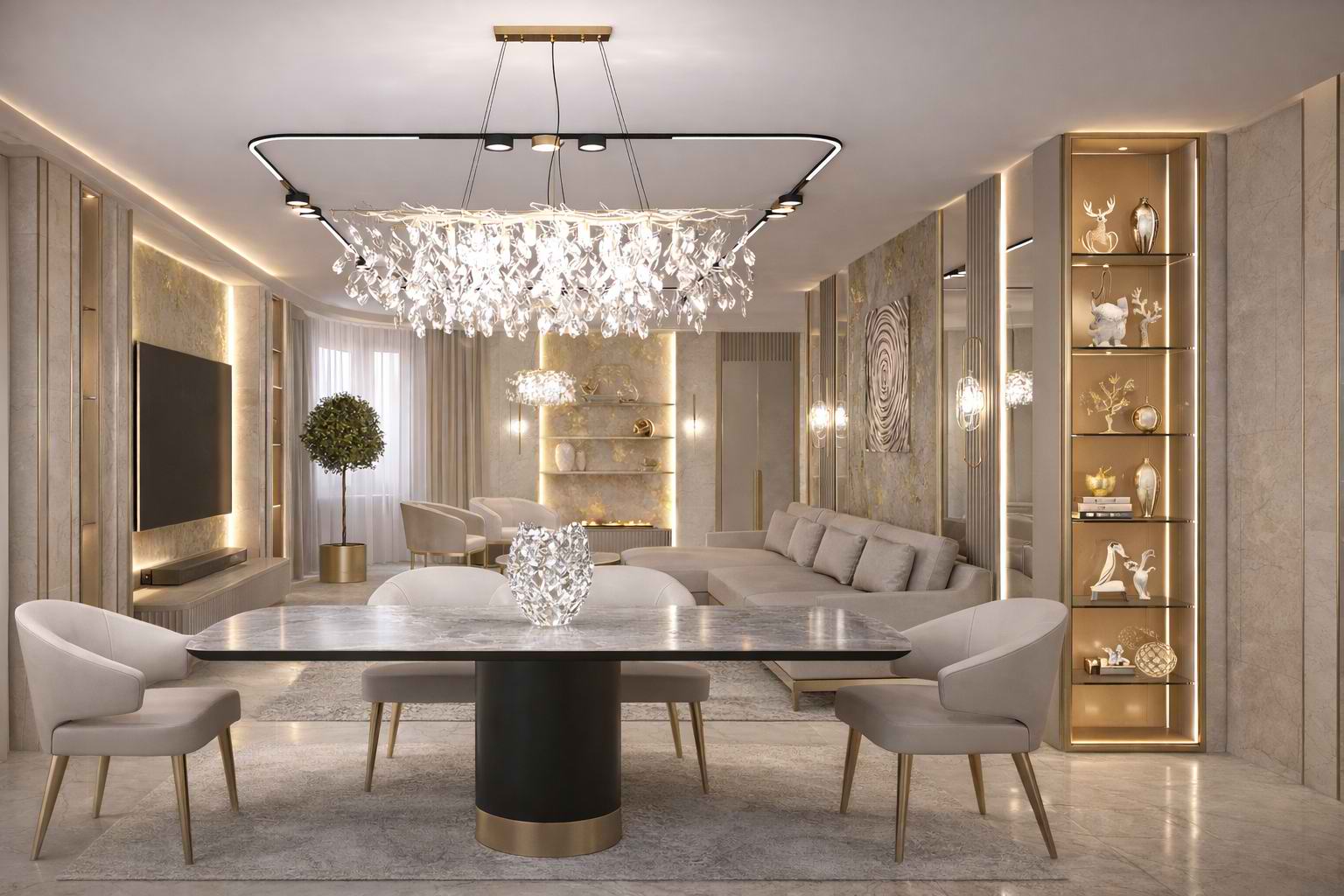 Квартира на Беды Гостиная