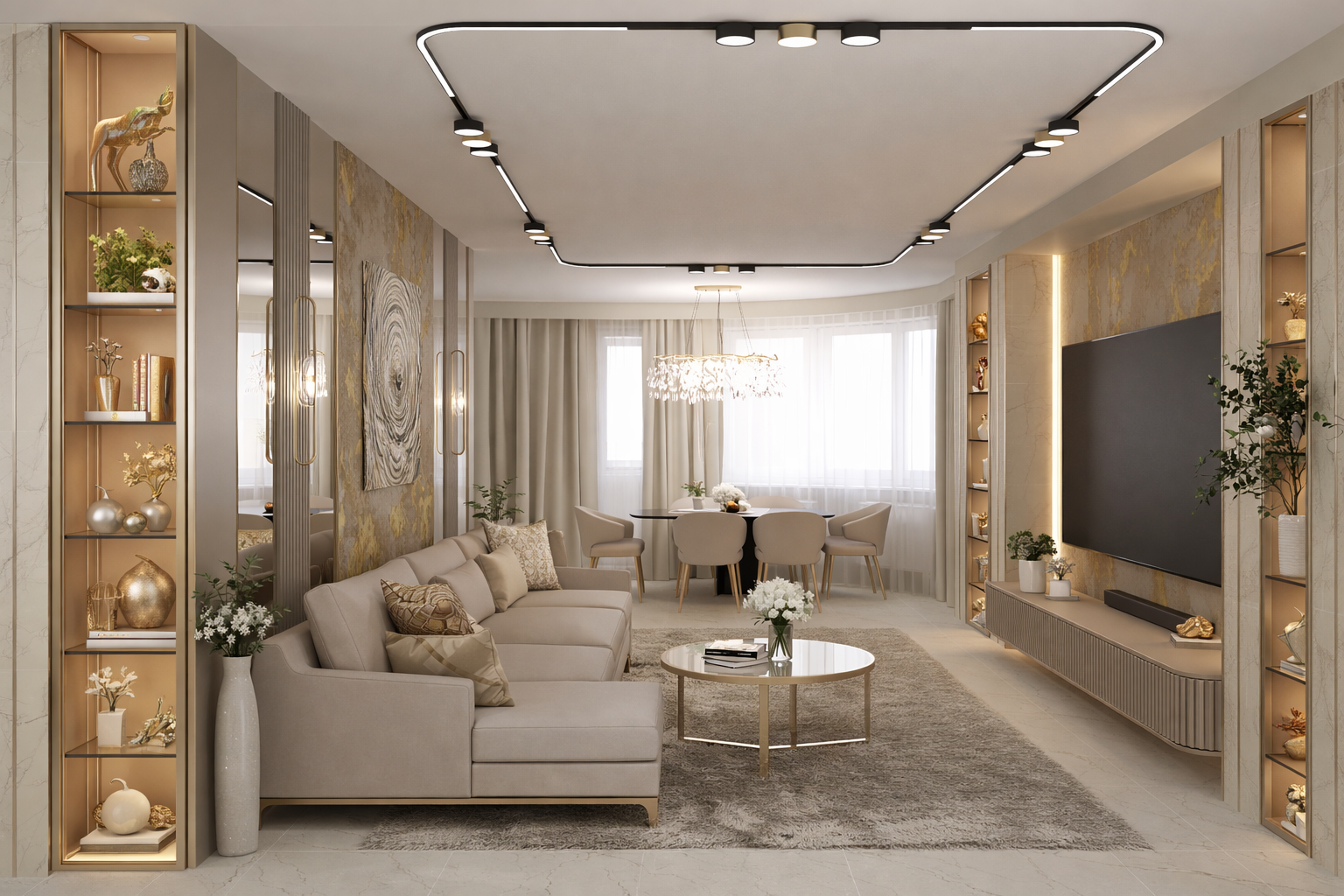 Квартира на Беды Гостиная